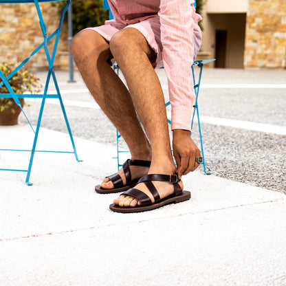 Sandales en cuir pour hommes